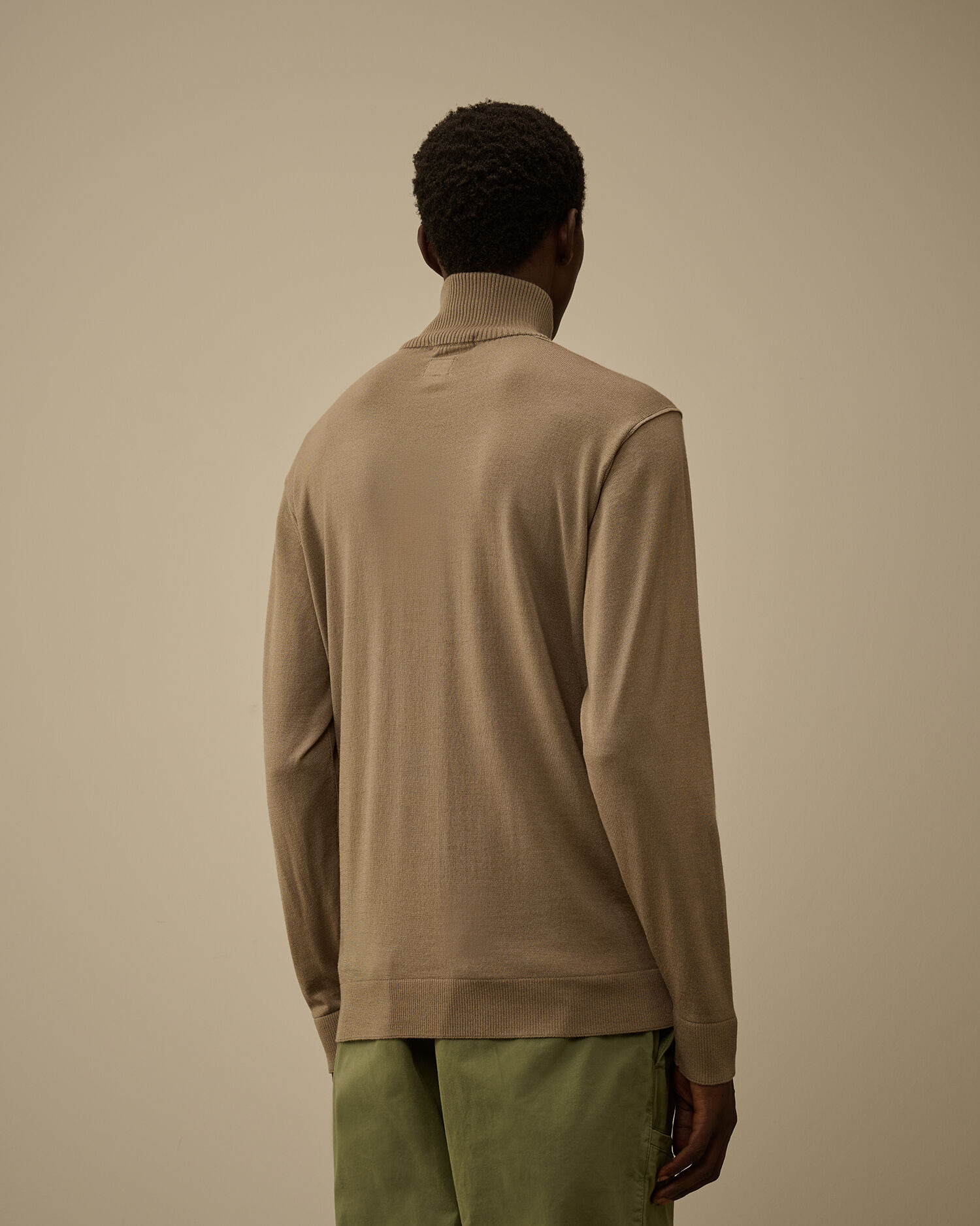 Silk Ultrafine Merino Wool Half Zip Sweater - 4