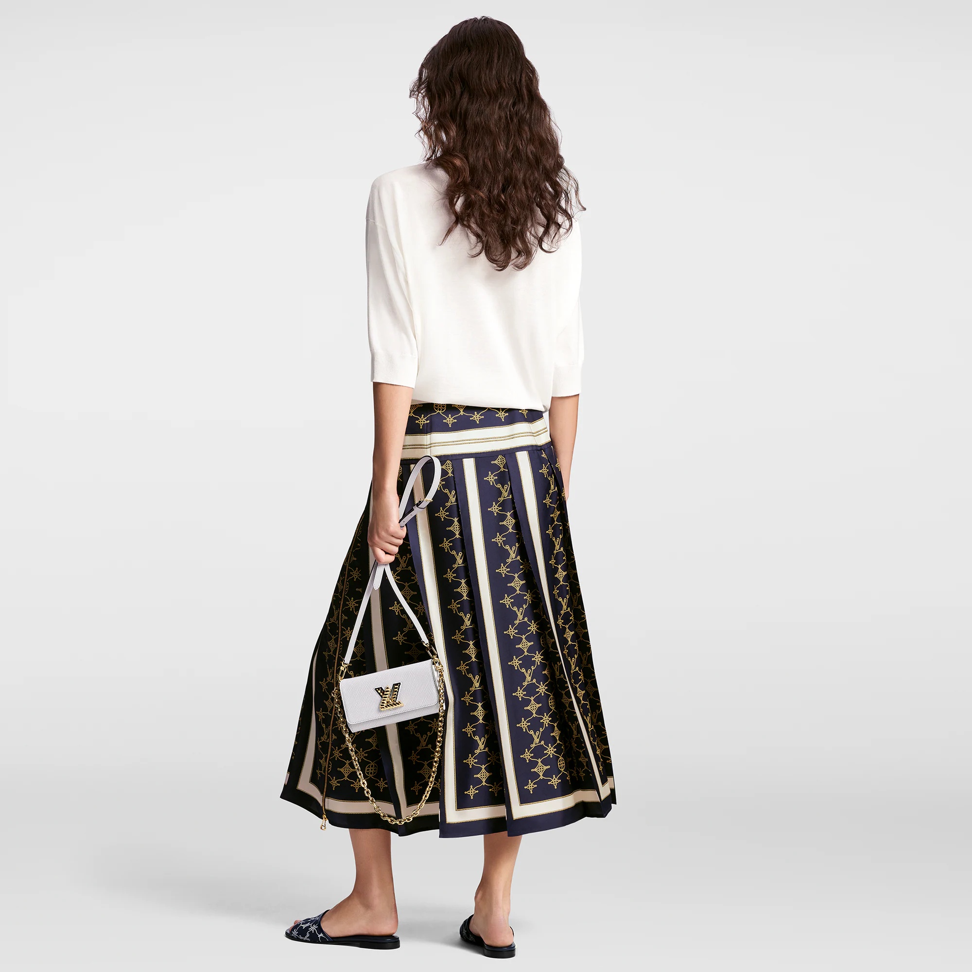 Nautical Monogram Midi Skirt - 3
