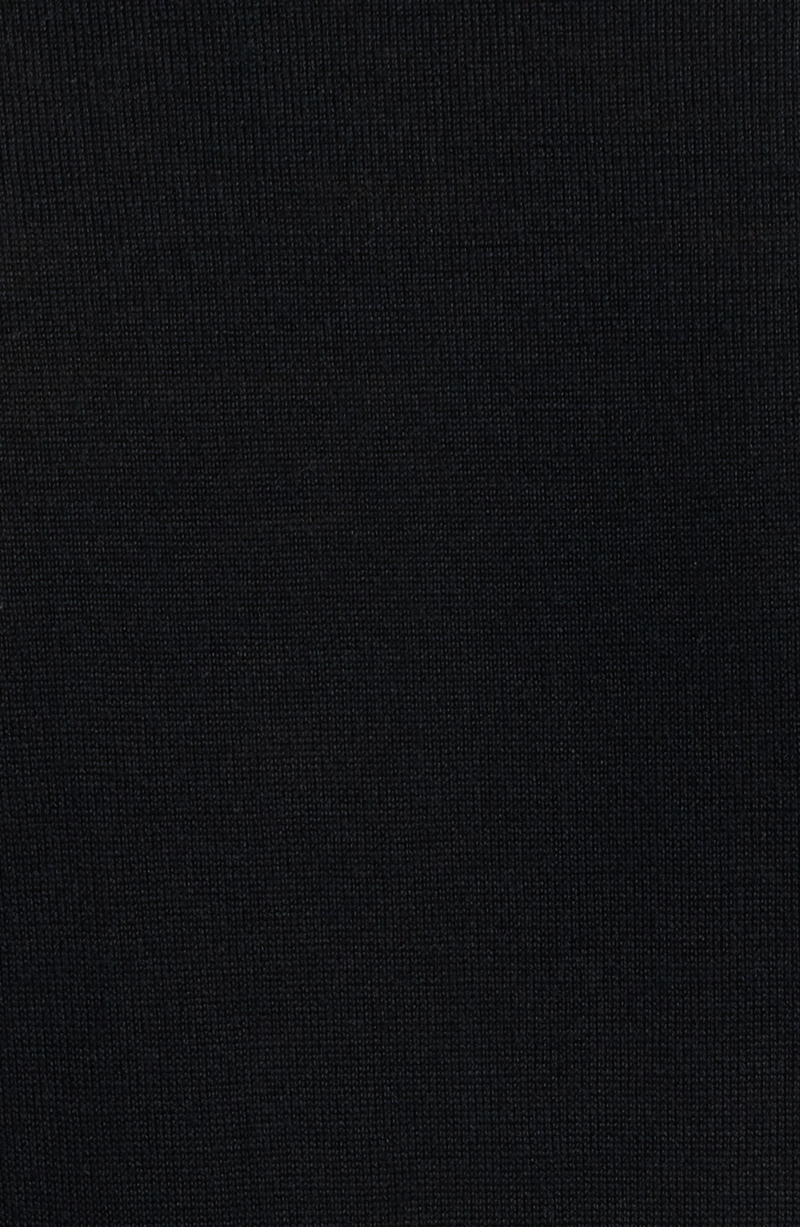 Canali Wool, Silk & Cashmere Crewneck Sweater in Black at Nordstrom - 6