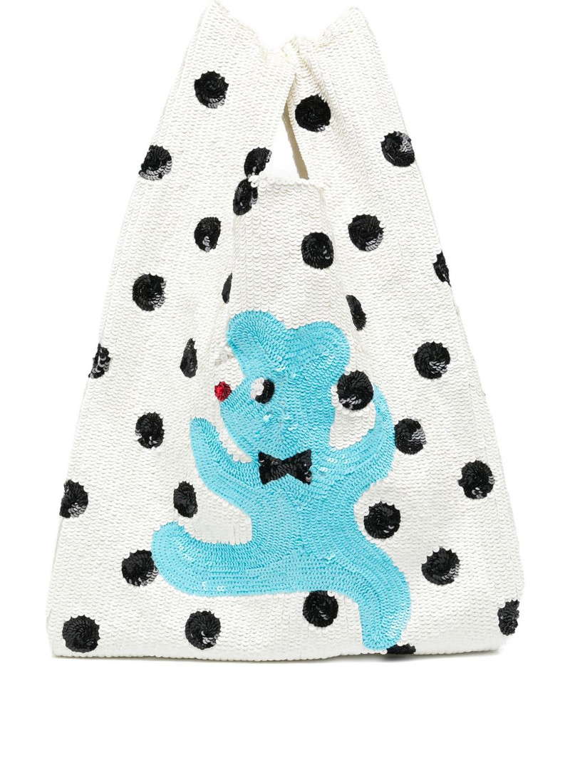 sequin-embellished tote bag 1