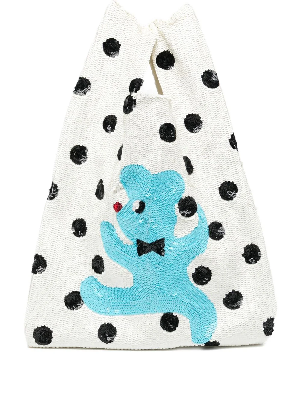 sequin-embellished tote bag - 1