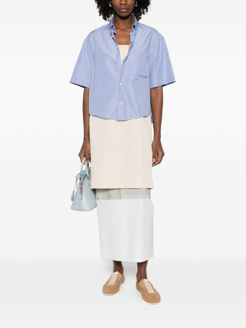 Maison Margiela striped-fastening shirt outlook