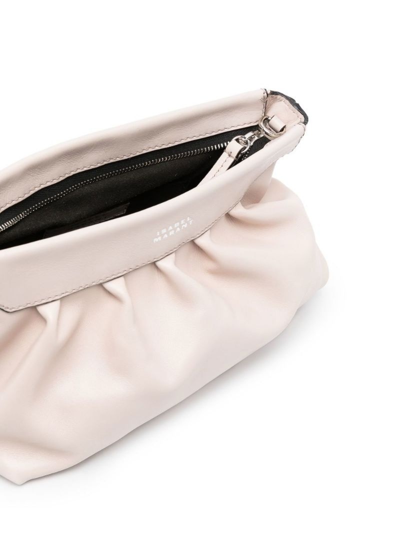studded calf-leather clutch bag - 5