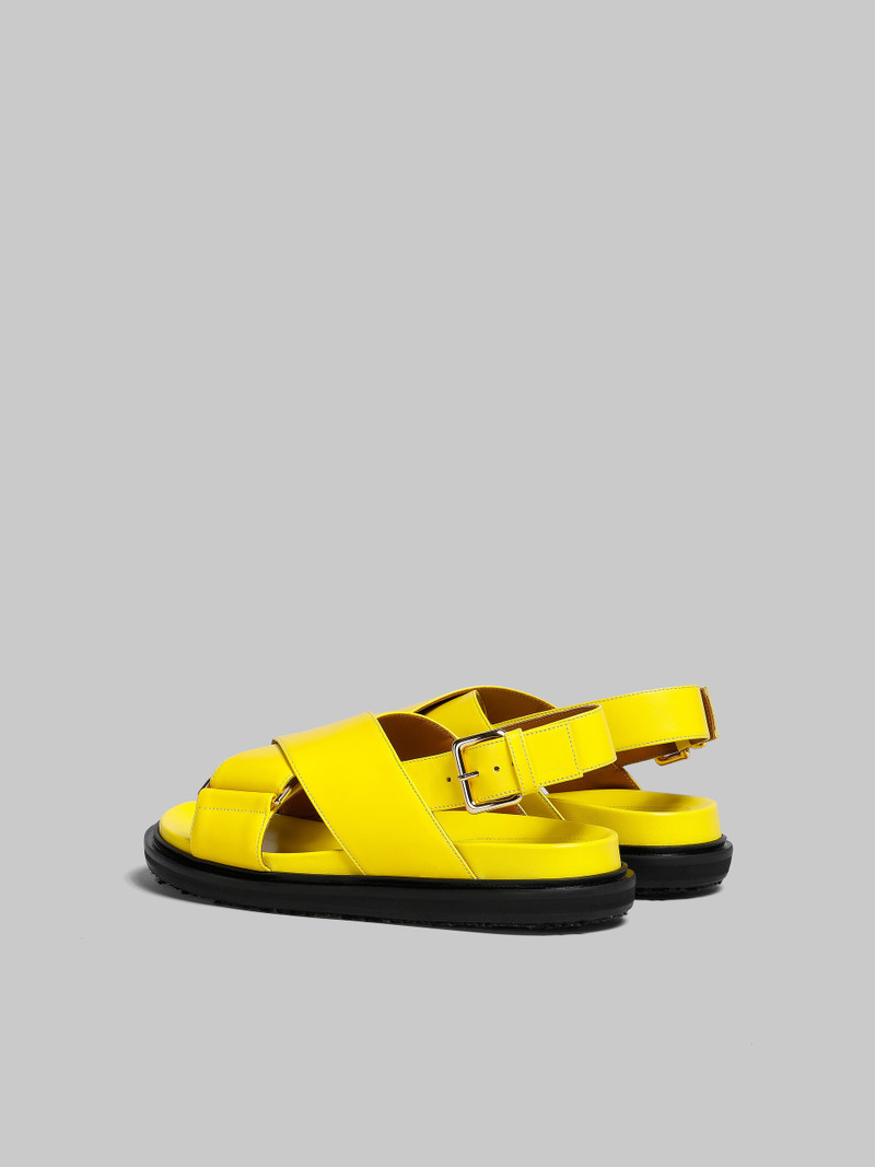 Marni YELLOW LEATHER FUSSBETT outlook