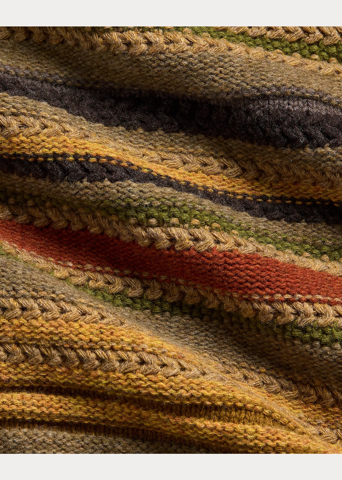 Striped Wool Shawl-Collar Cardigan - 6