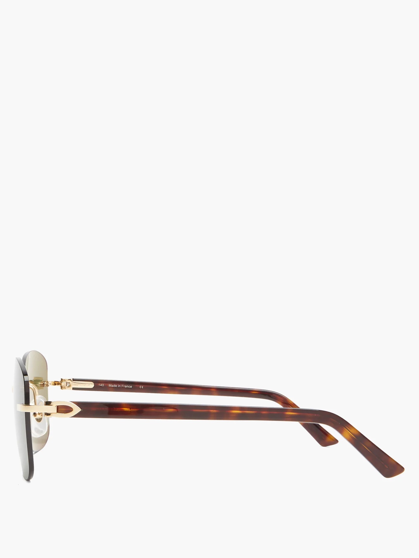 C Décor rimless acetate sunglasses - 3