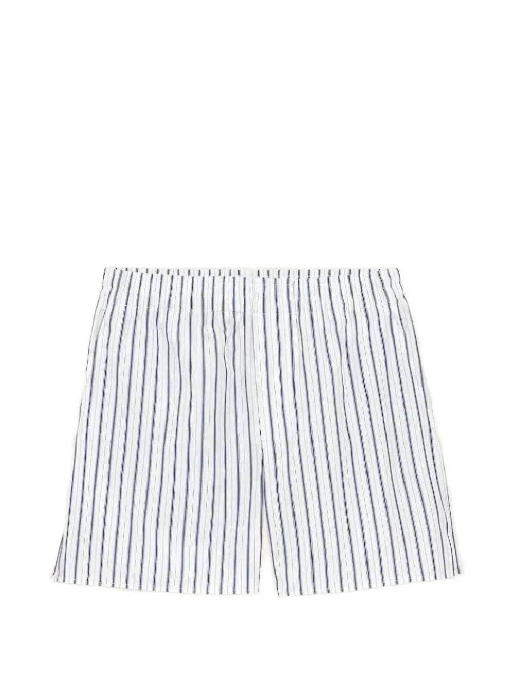 elasticated striped shorts - 1