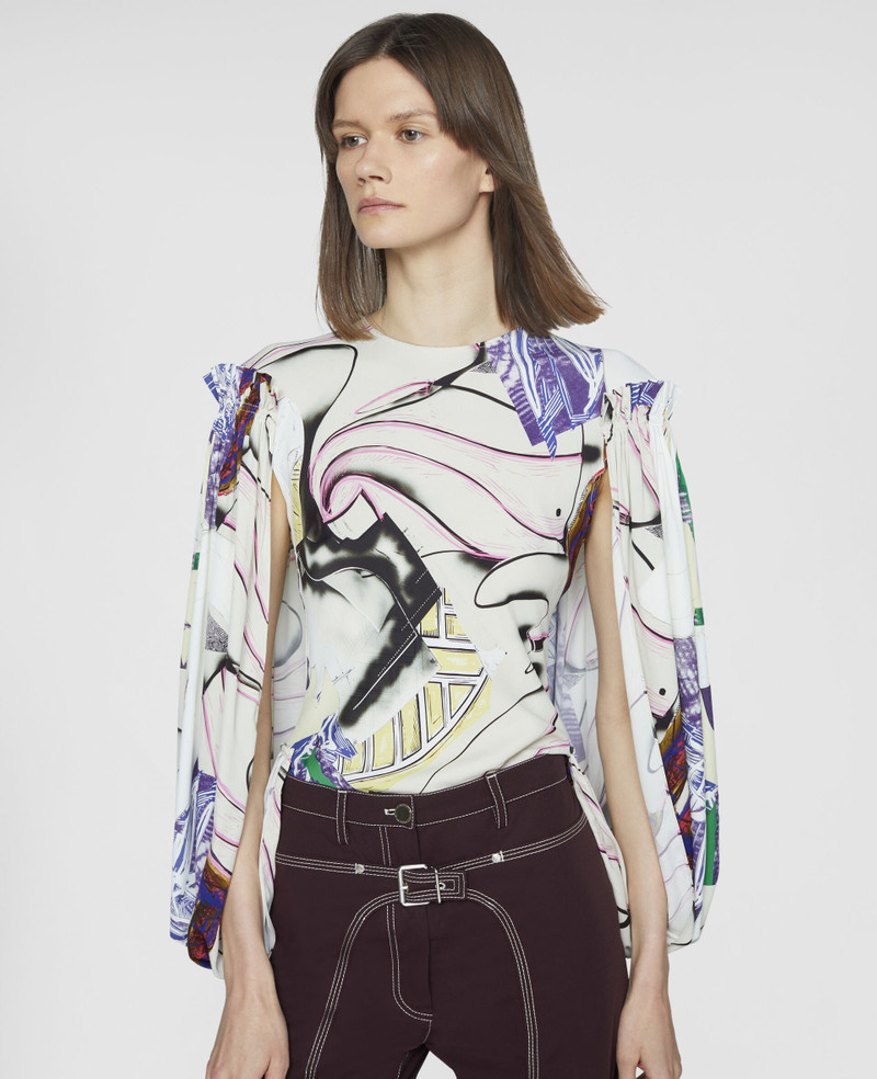 Frank Stella Ahab Inspired Printed Billowing Top 4
