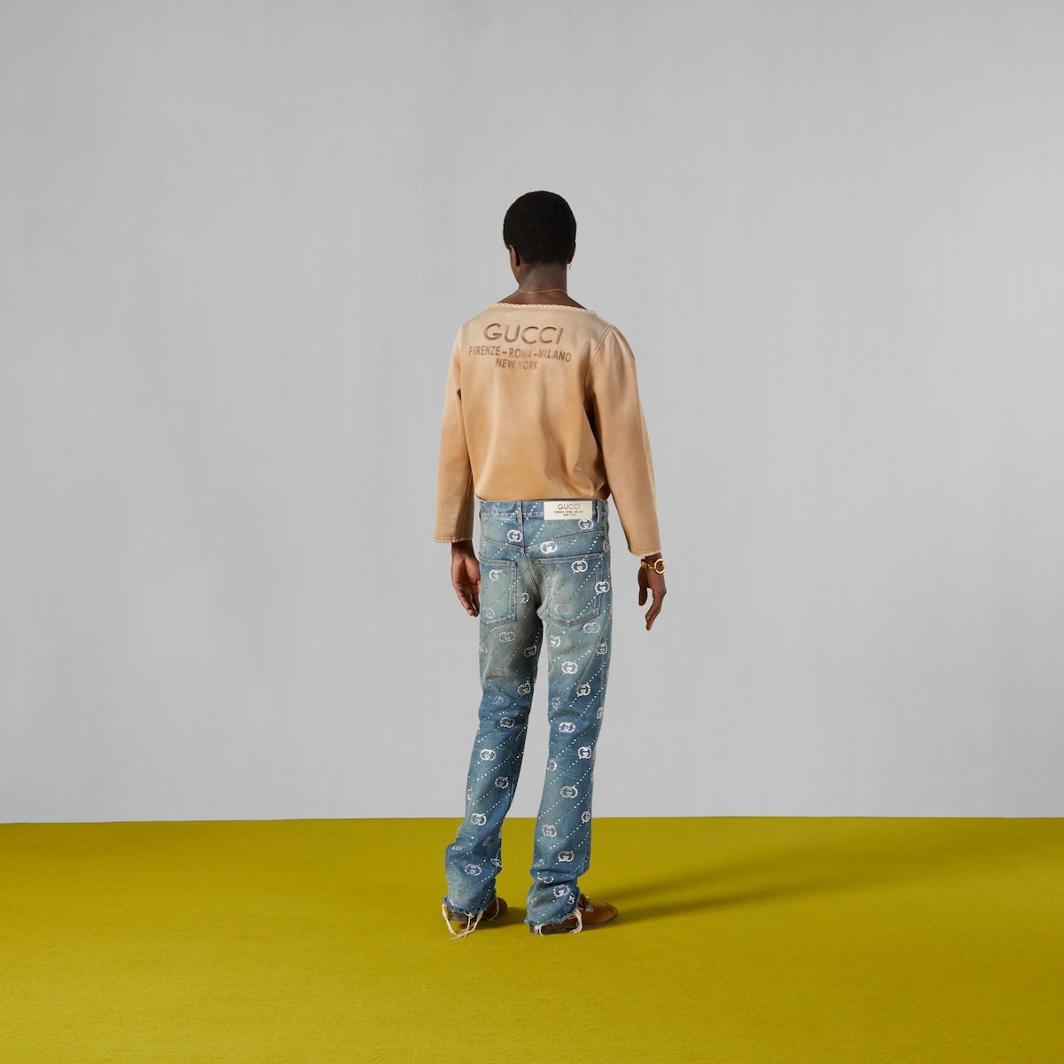 Denim top with embroidery - 3