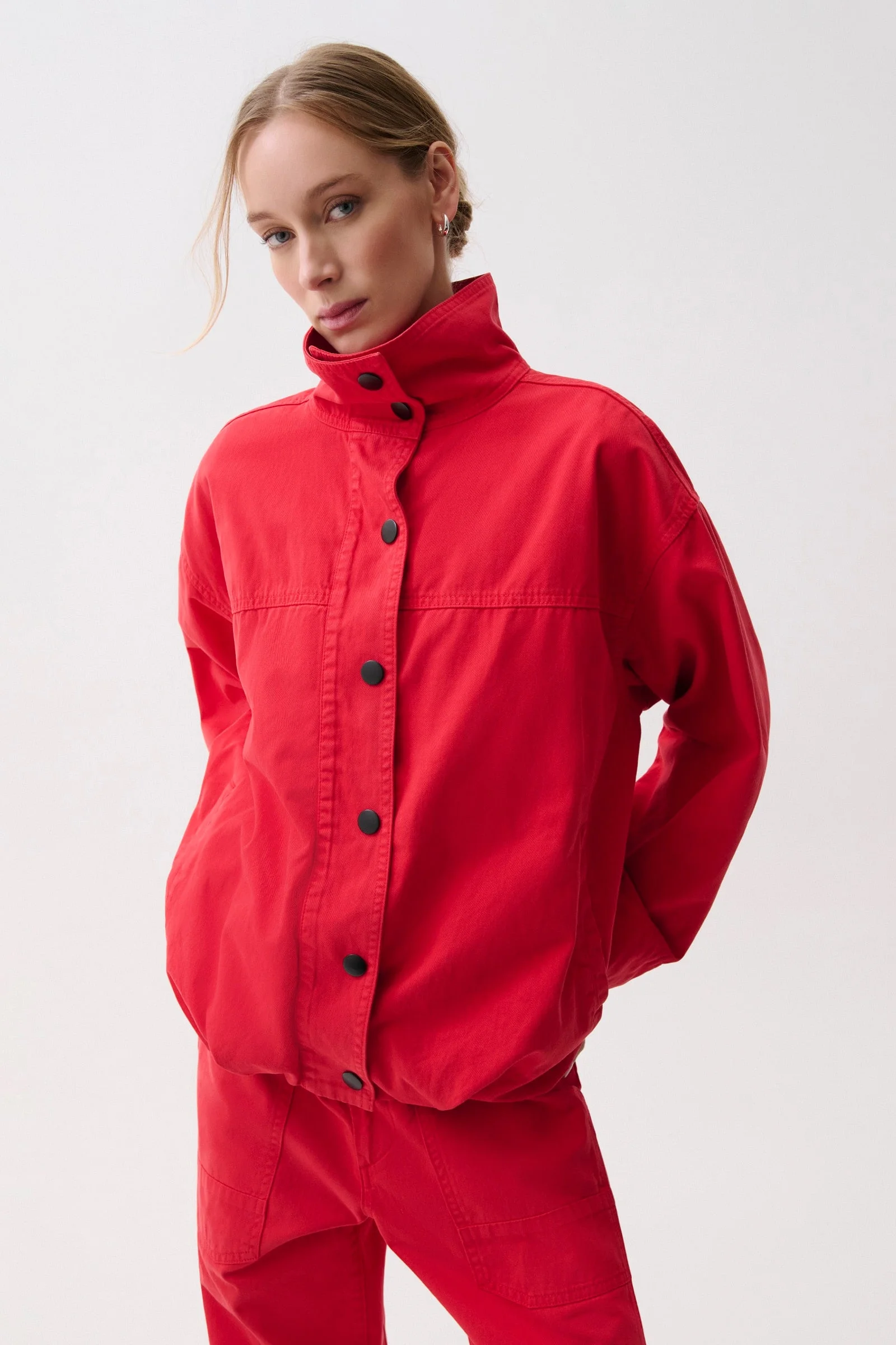 LIBERTY FUNNEL NECK JACKET - NEGRONI - 1