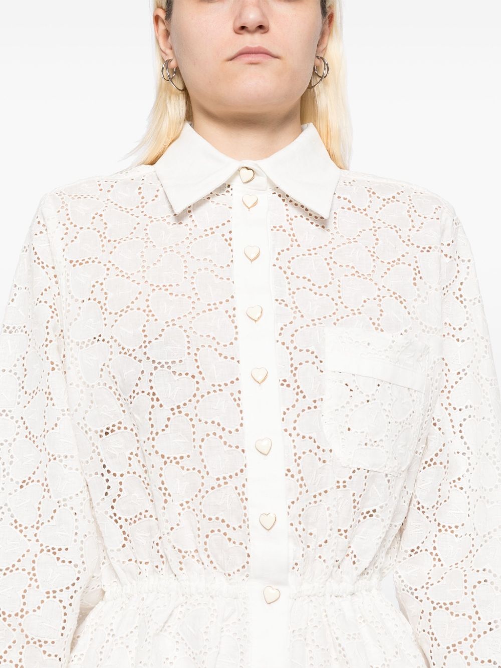crush embroidered playsuit - 5