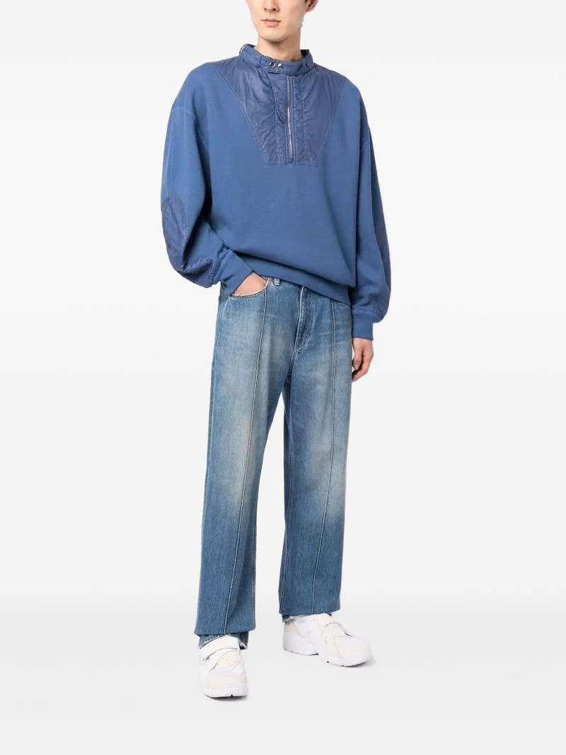 Isabel Marant half-zip panelled sweatshirt outlook