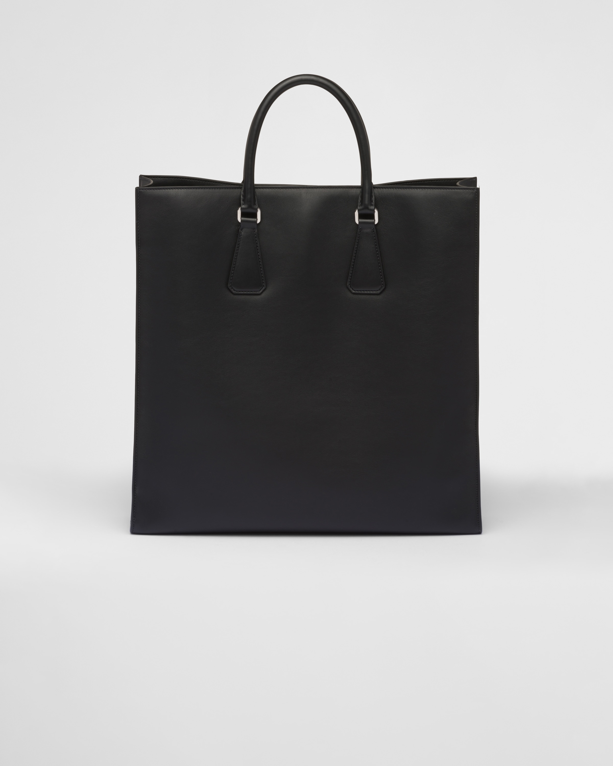 Leather tote bag with shoulder strap - 4
