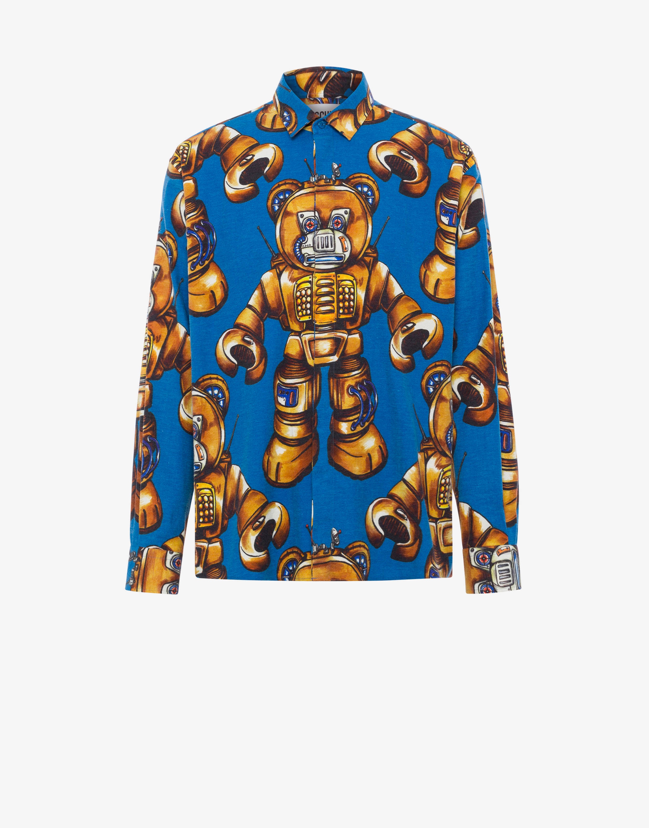 ROBOT BEAR FLANNEL SHIRT - 1