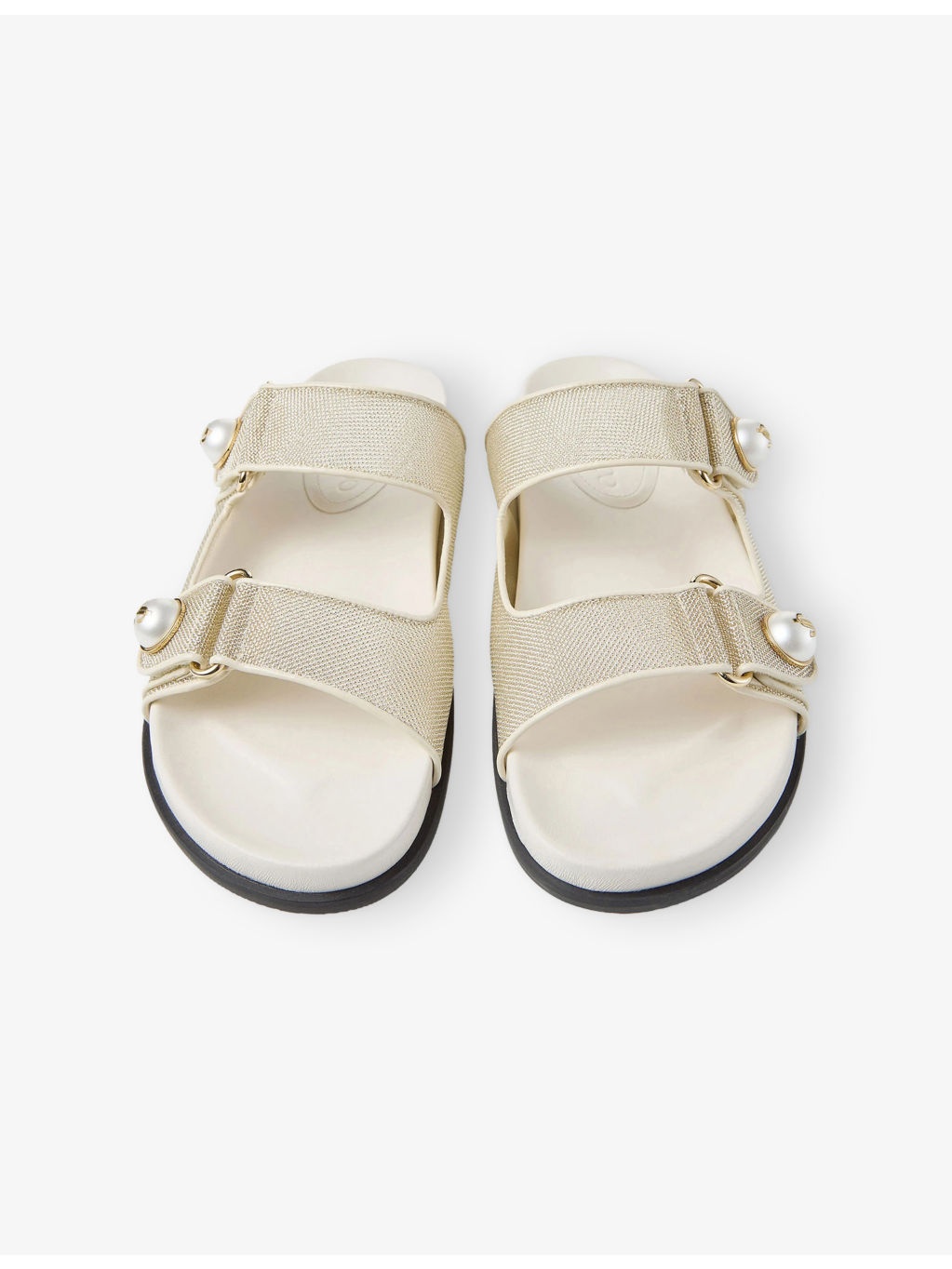 Fayence Mesh Flat Sandals - 2