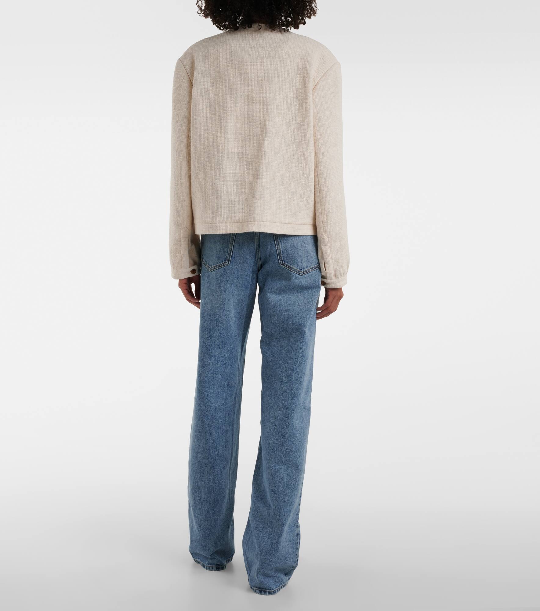 Missy Gliss cotton-blend bolero jacket - 3