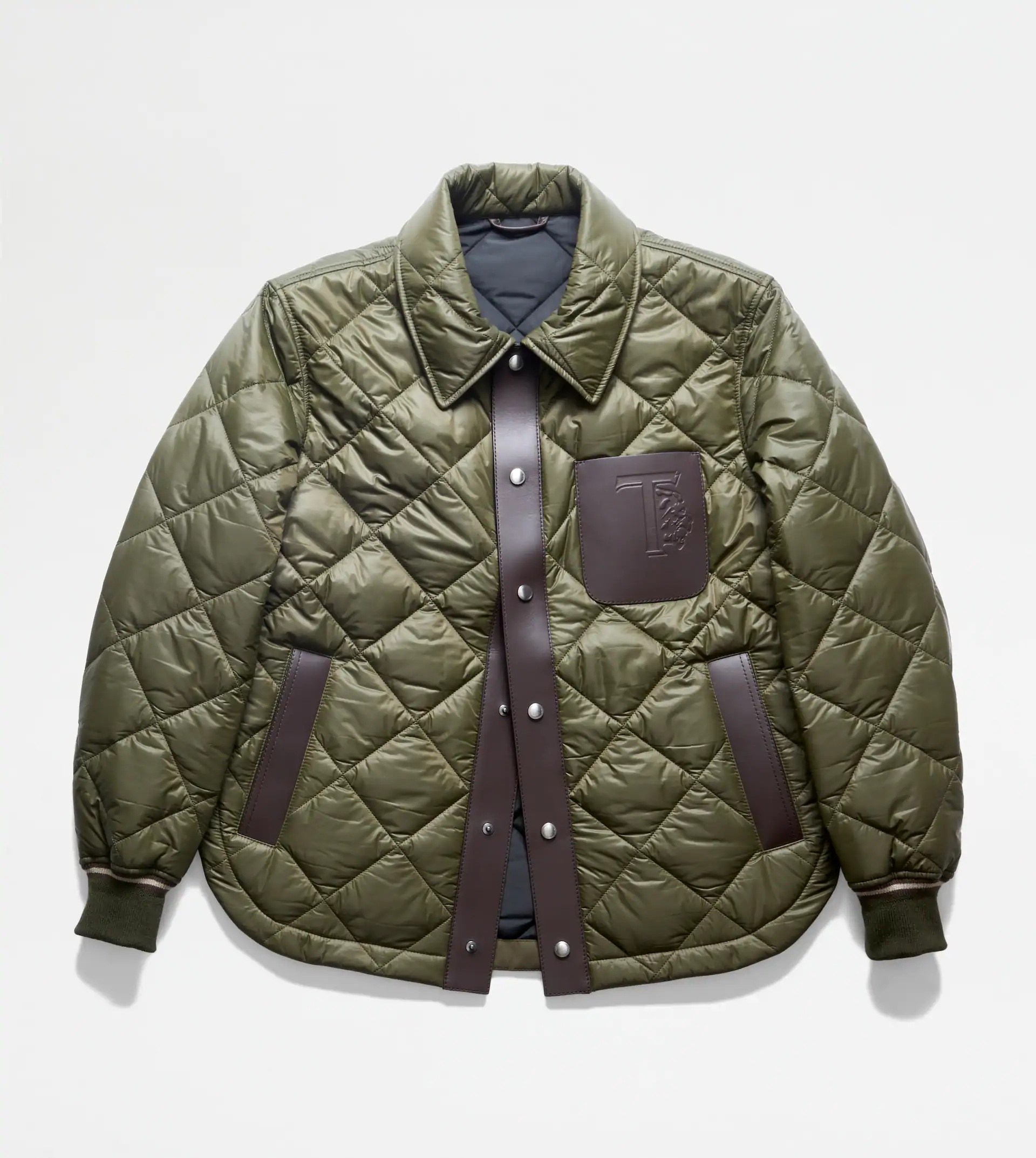 QUILTED JACKET - GREEN - 1