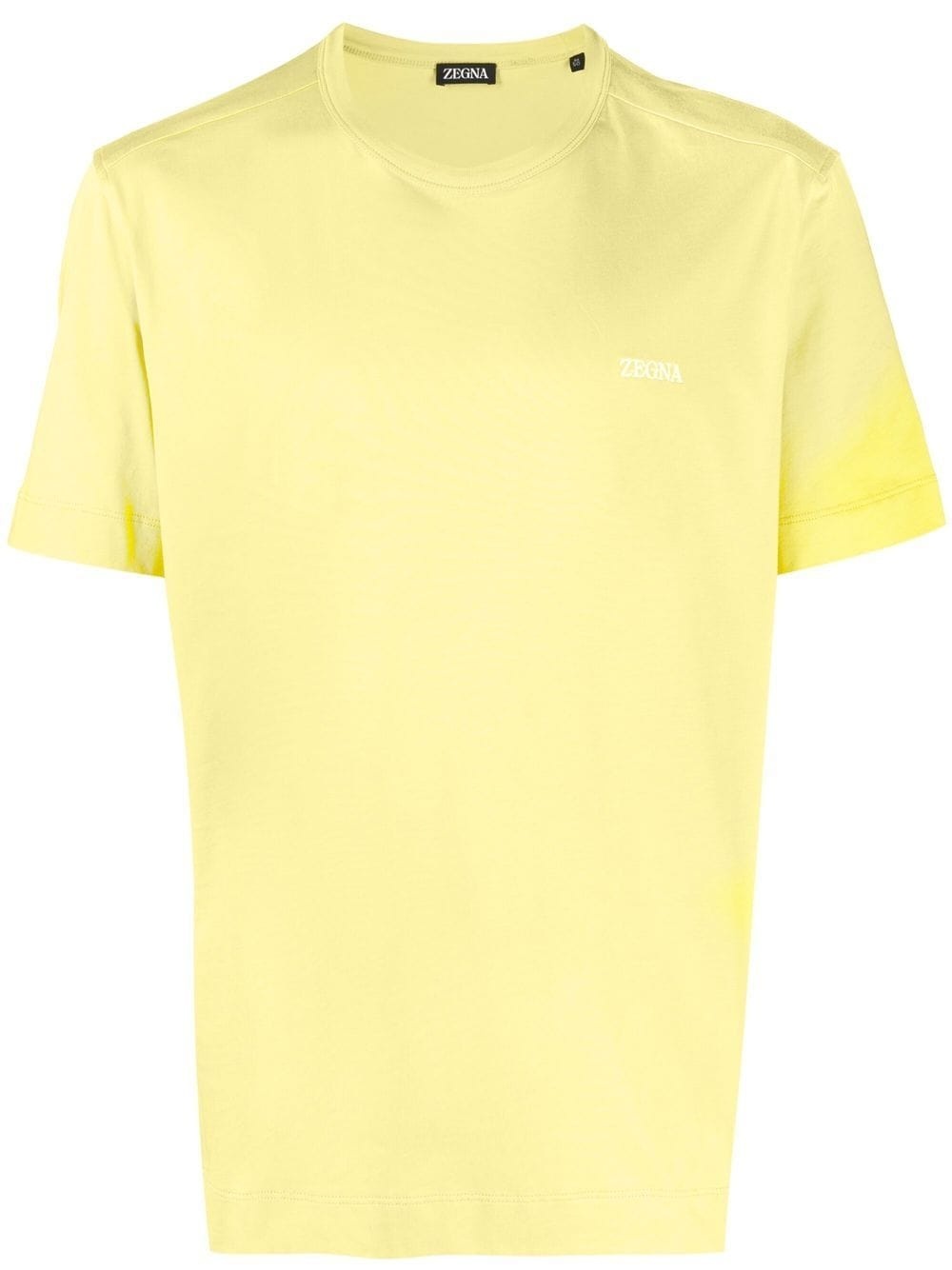 Tシャツ・カットソー ZEGNA COTTON T-SHIRT WITH LOGO EMBROIDERY Zegna logo-embroidered Cotton T-shirt | White | FARFETCH