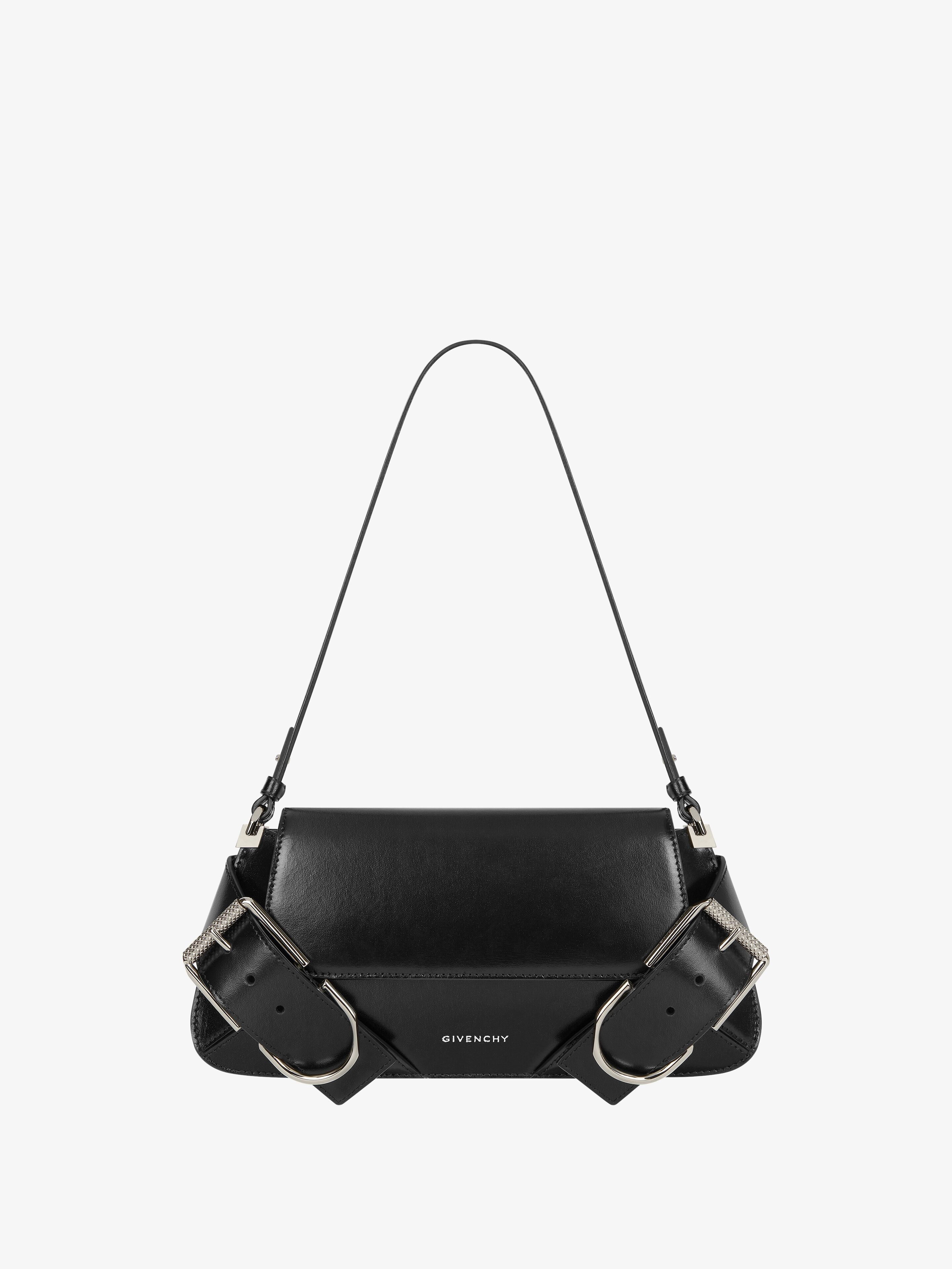 VOYOU SHOULDER FLAP BAG IN BOX LEATHER - 1