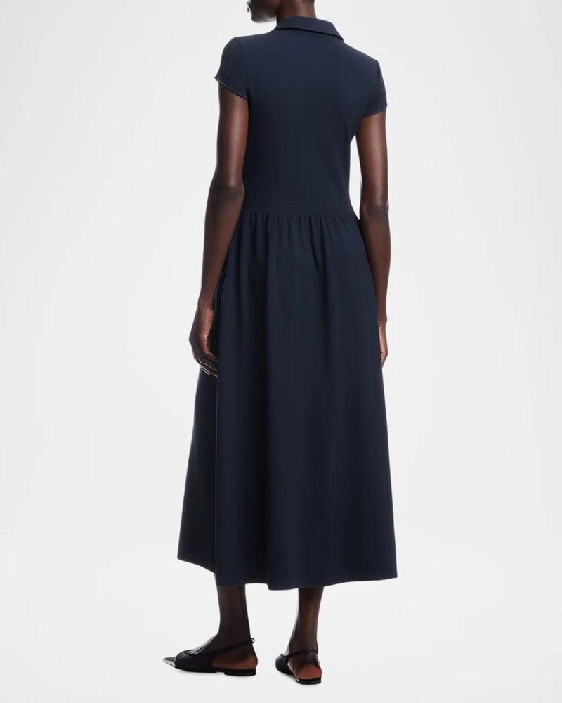 Drop-Waist Midi Polo Dress 3