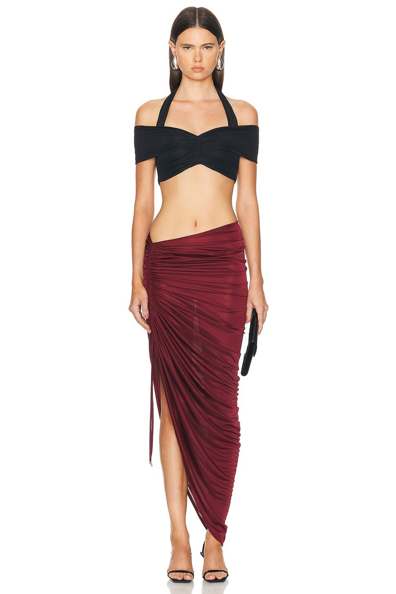 ATLEIN Asymmetric Ruched Skirt outlook
