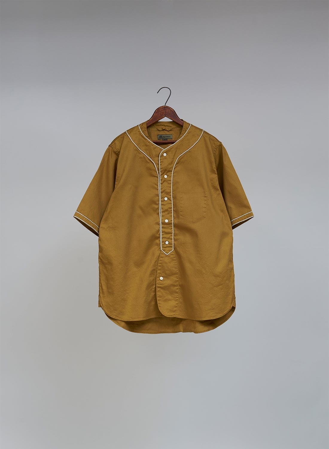 Baseball Shirt Short Sleeve Type 2 in Khaki - 1