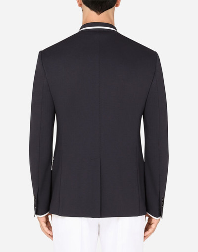 Dolce & Gabbana Stretch jersey jacket with piping outlook