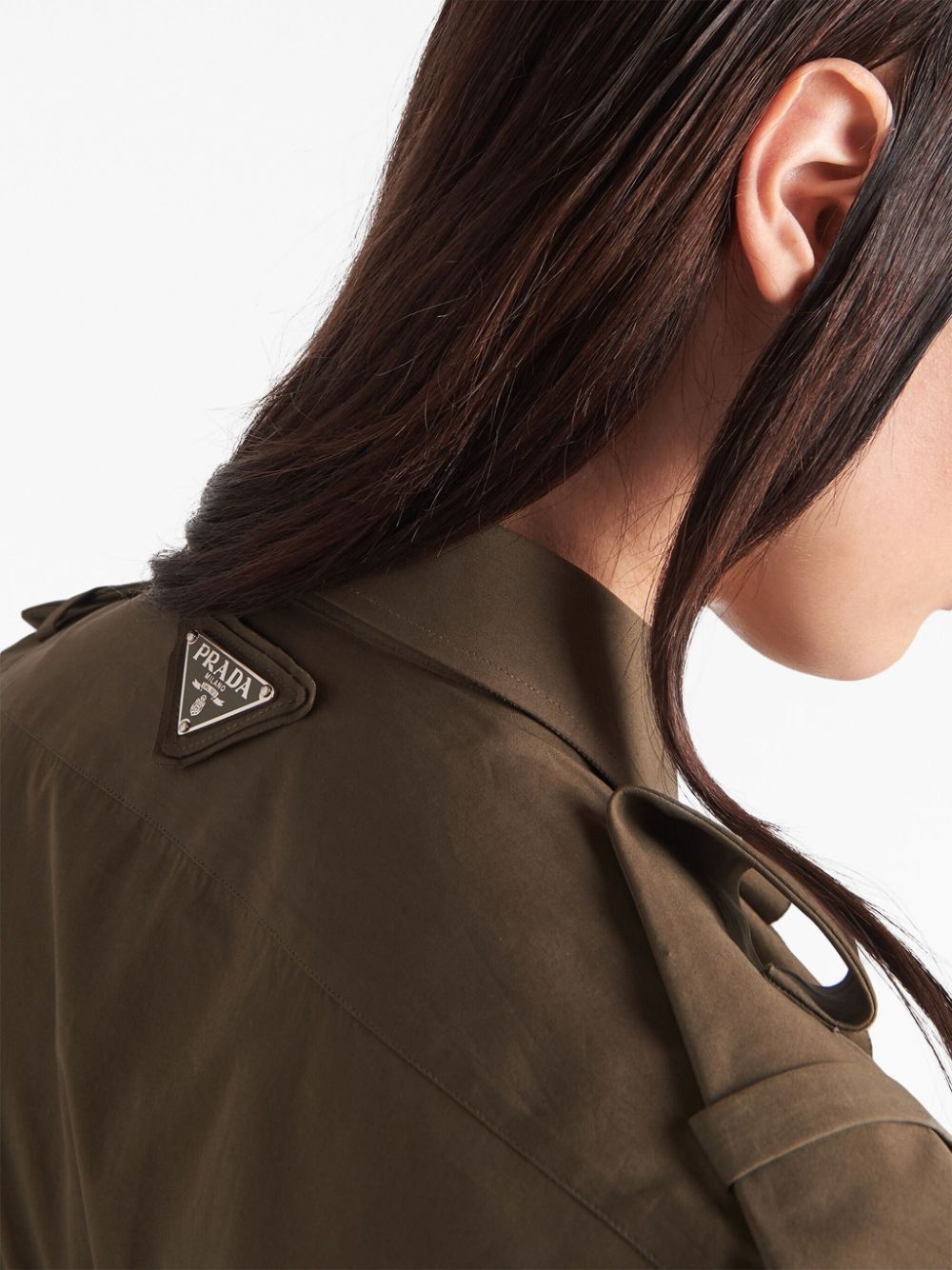 logo-plaque poplin shirt - 6