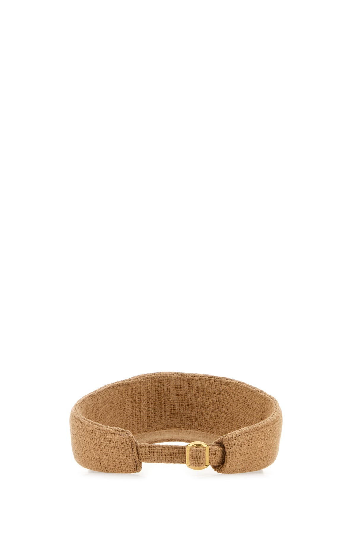 Beige cotton visor - 3