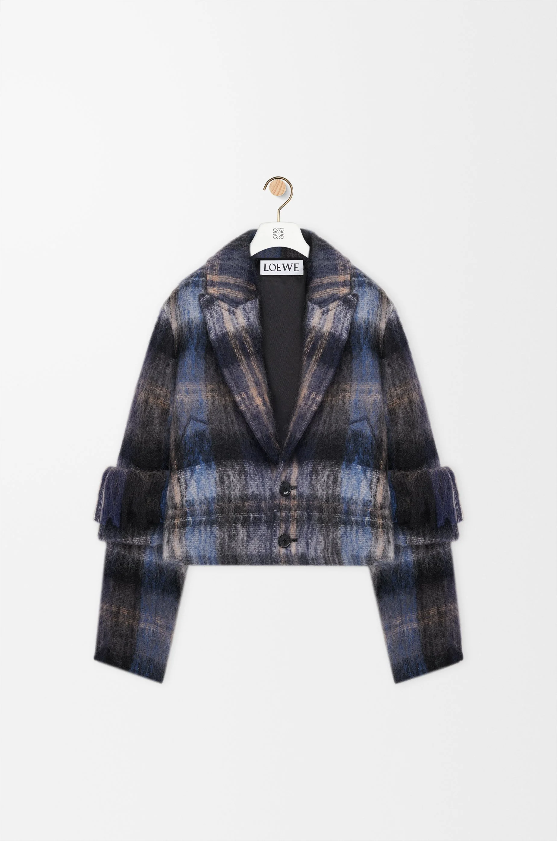 Jacket in mohair and wool blend - 1