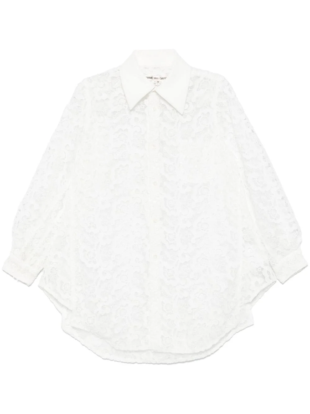 guipure-lace shirt - 1