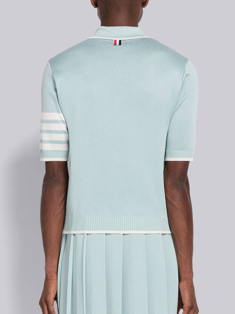 Birdseye Jacquard 4-Bar Short Sleeve Polo 3