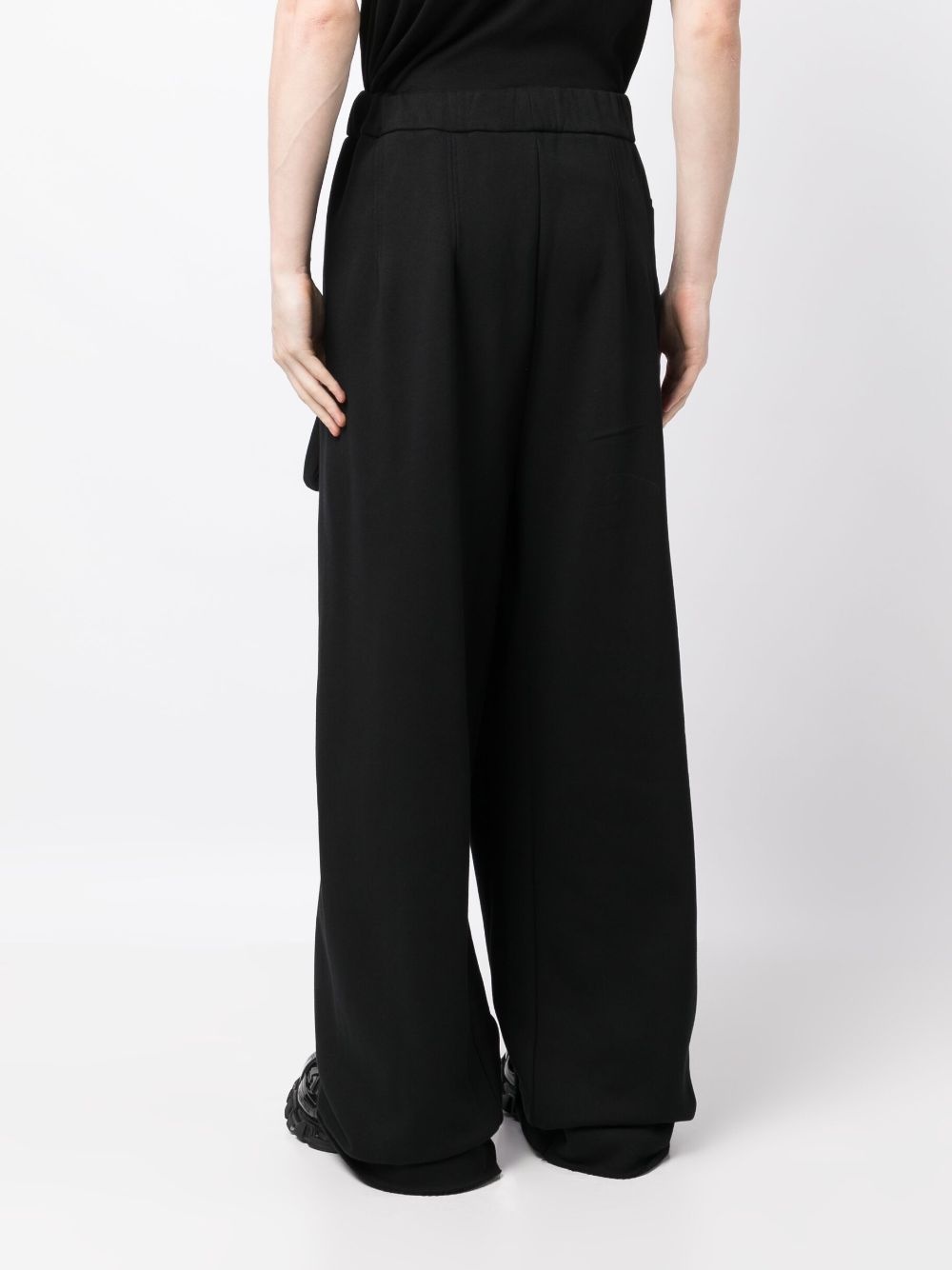 detailed-pocket wide-leg trousers - 4
