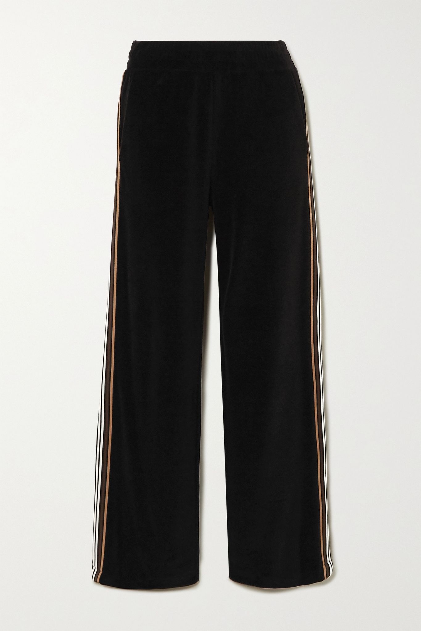 Striped cotton-velour track pants - 1