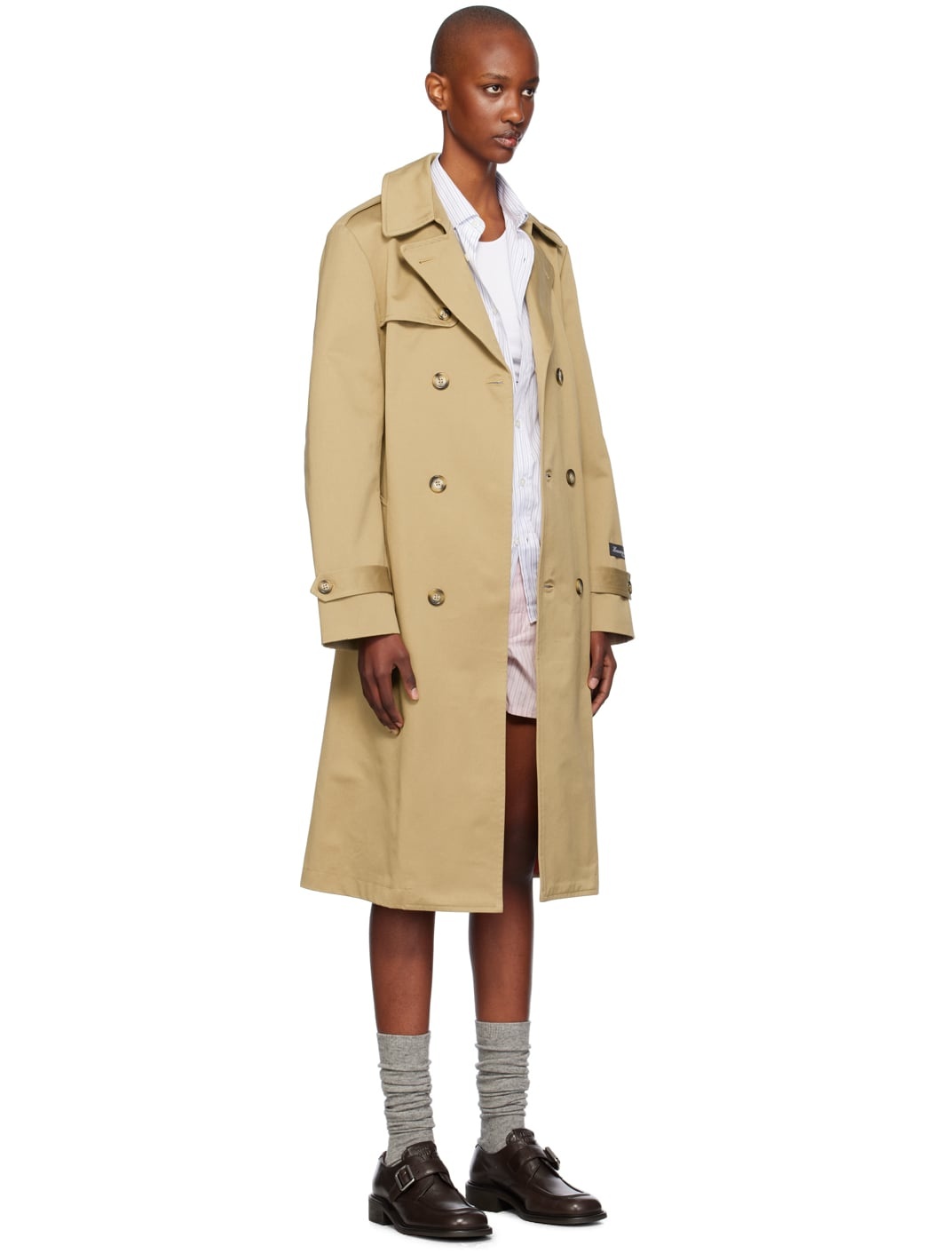 Beige Classic Trench Coat - 2