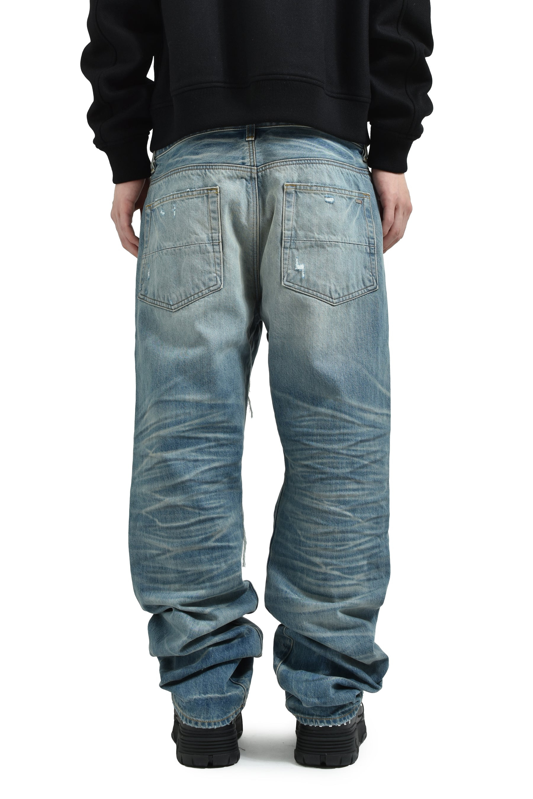 PLEATED DENIM STRAIGHT MX1 JEAN / IND - 2