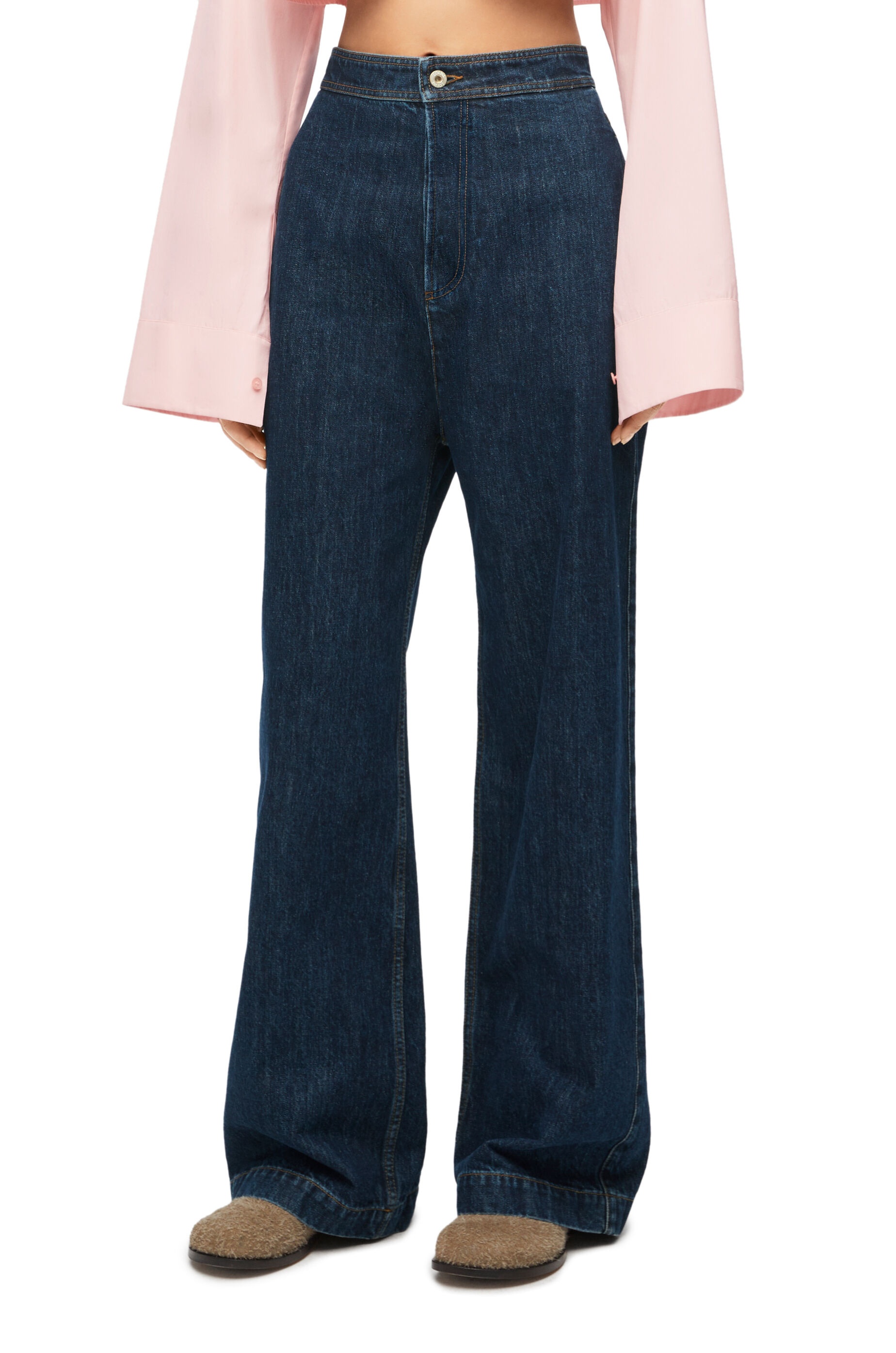 High waisted jeans in denim - 3