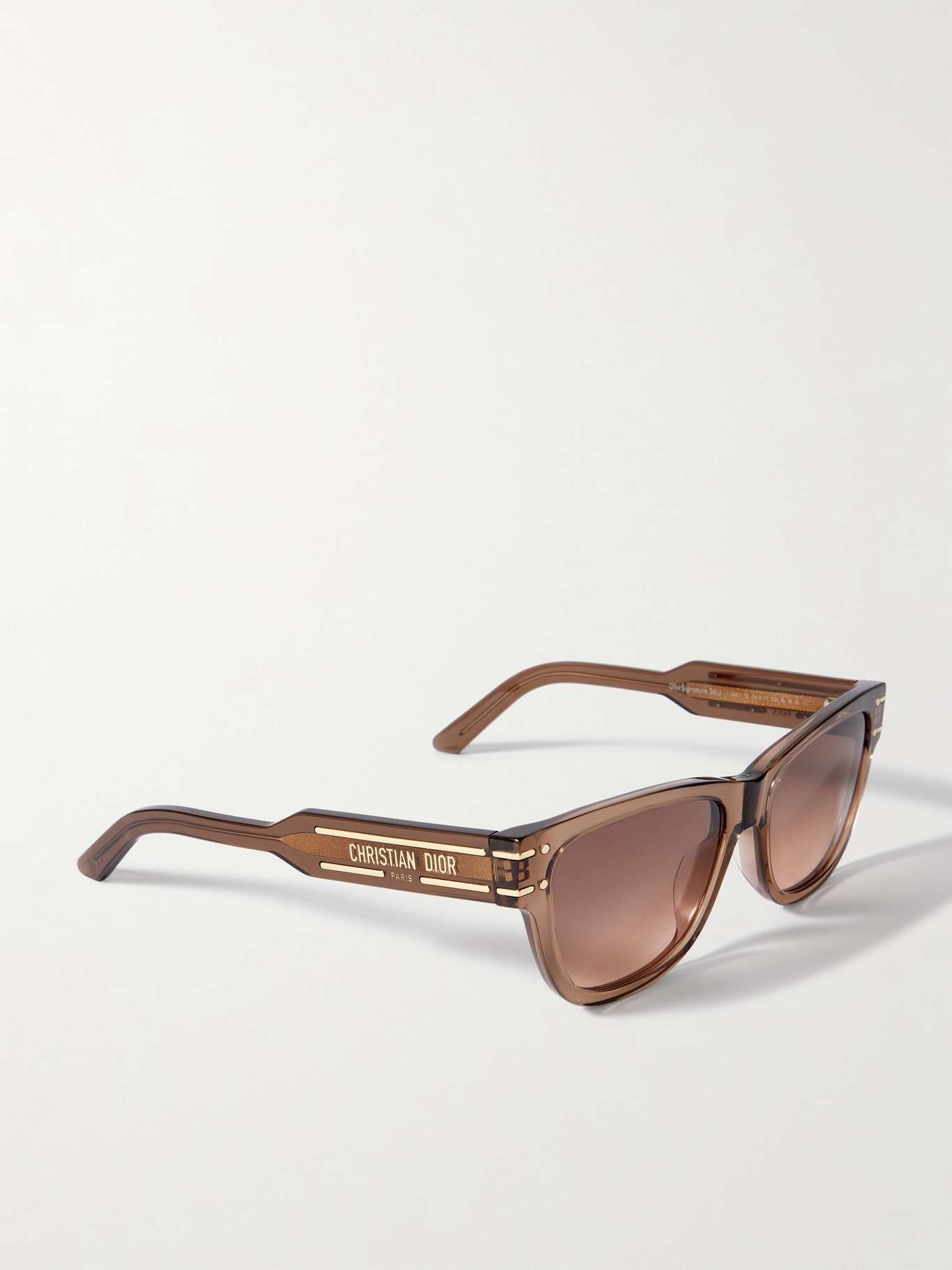 Dior Signature S6U square-frame acetate sunglasses Brown - 3