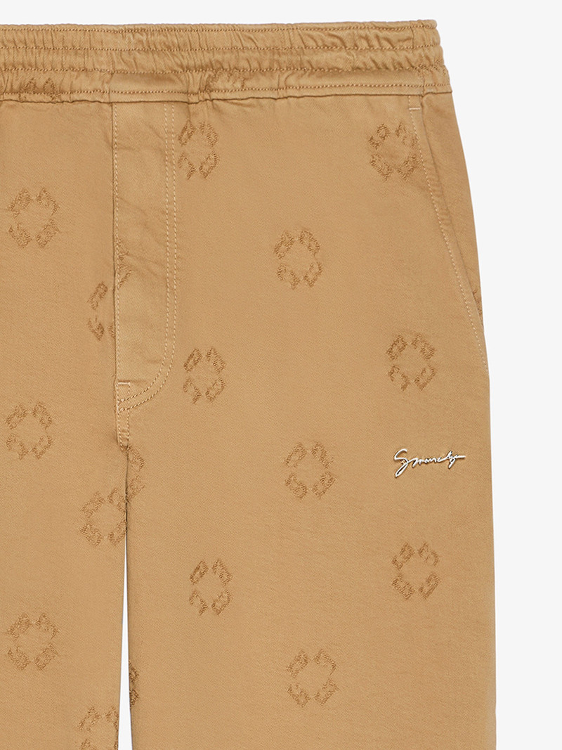 Givenchy JOGGER PANTS IN MONOGRAM 72 DENIM outlook
