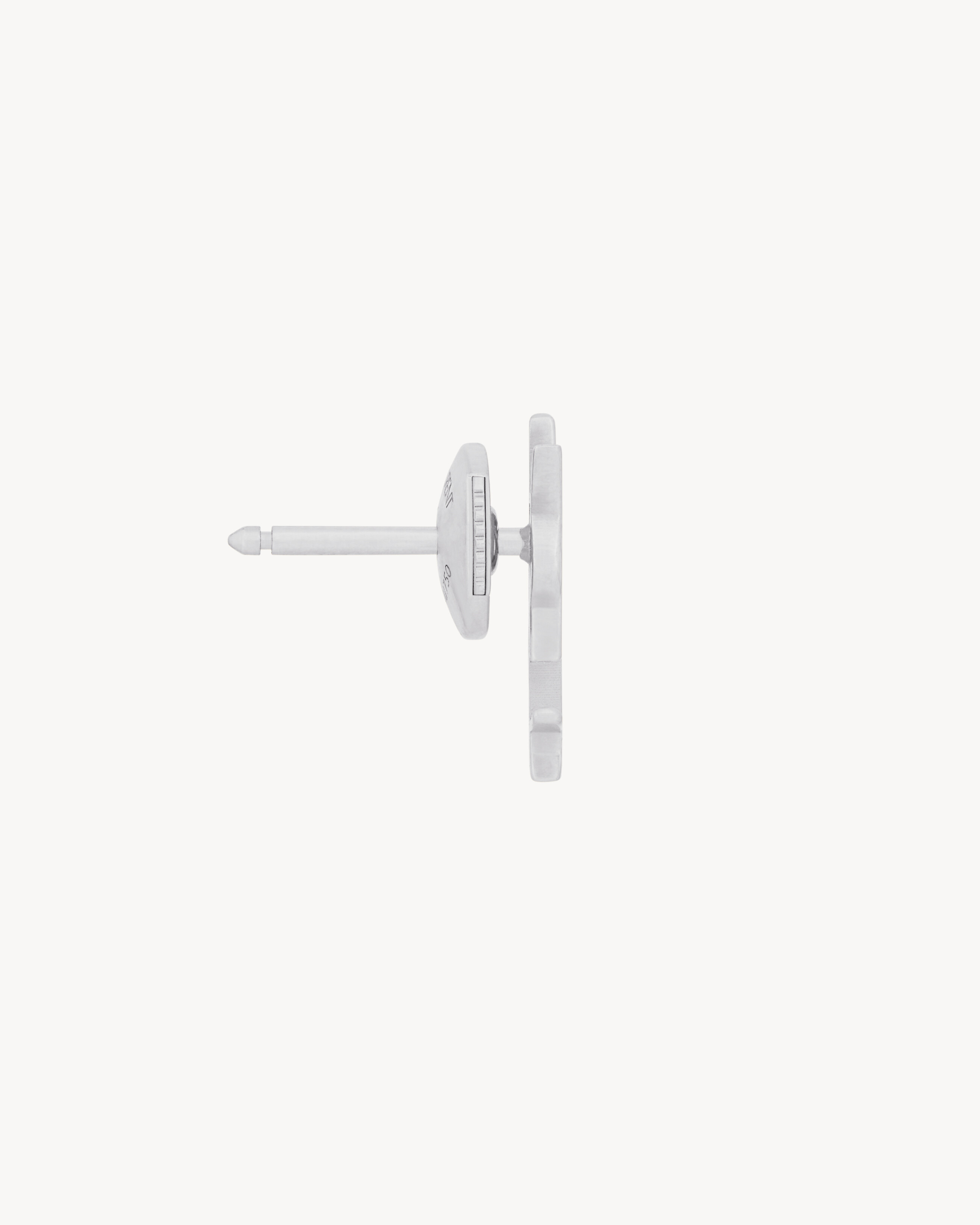 CASSANDRE STUD EARRING IN 18K GREY GOLD - 4
