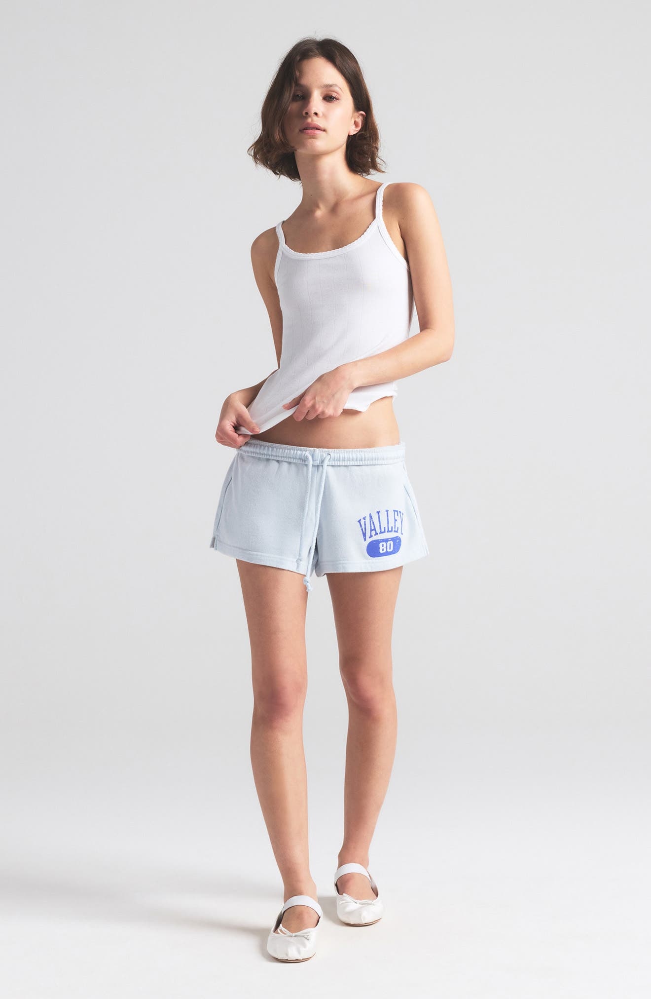 SKIMS Drop Needle Pointelle Long Camisole in Snow at Nordstrom - 2