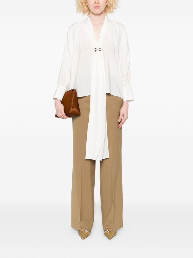 Max Mara bow-detail silk top outlook