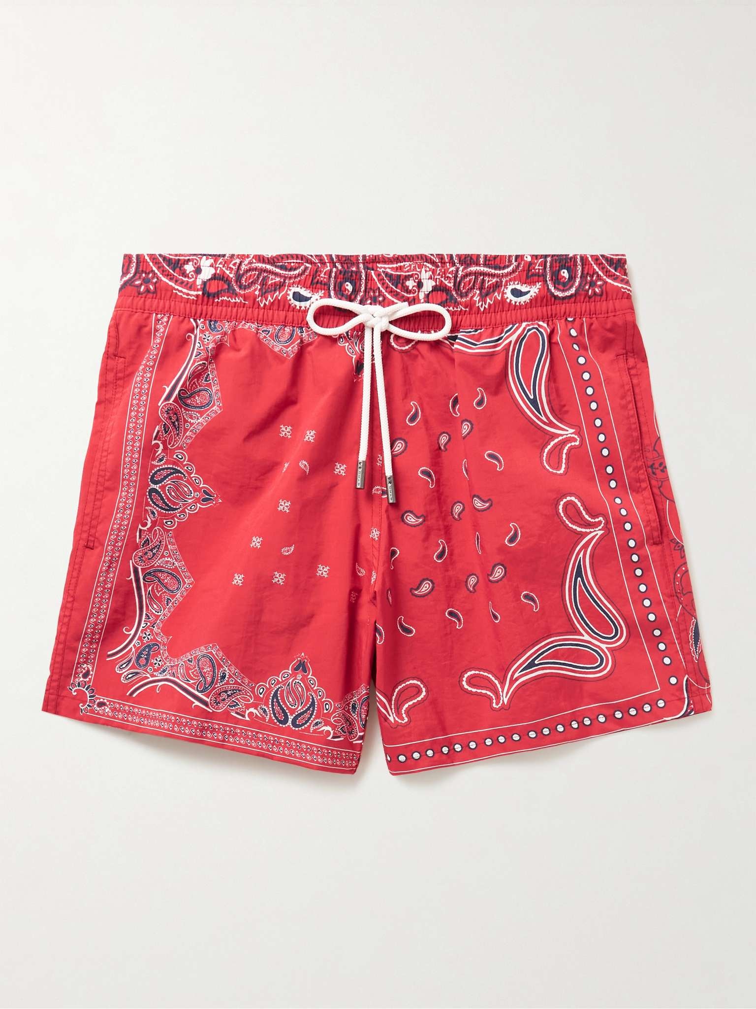 Mid-Length Paisley-Print Swim Shorts - 1