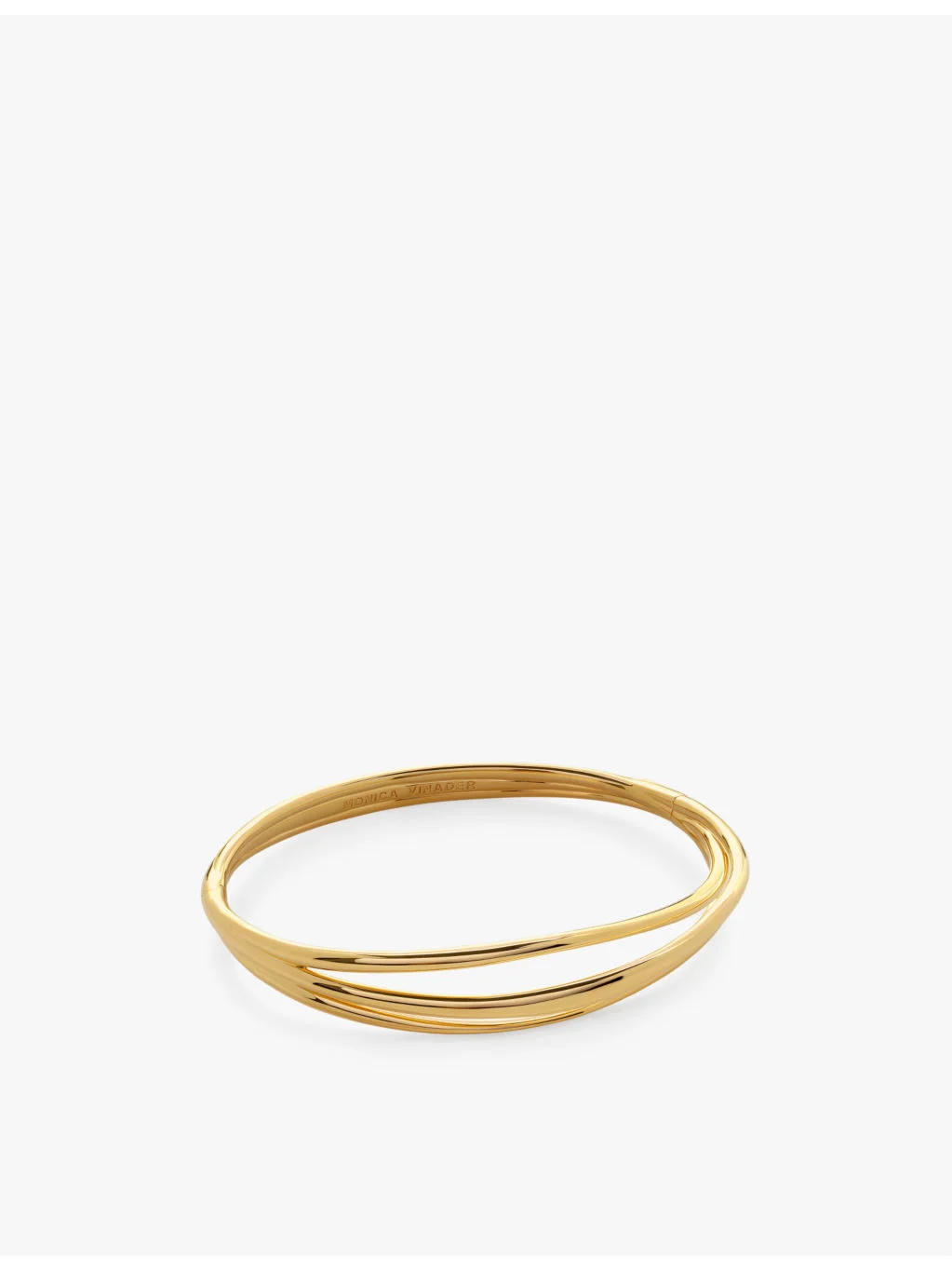 Nura Wrap 18ct yellow gold-plated vermeil sterling-silver bangle bracelet - 1
