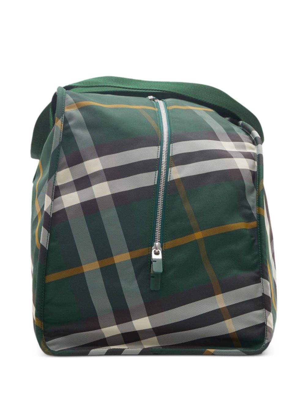 large Shield check-pattern duffle bag - 4