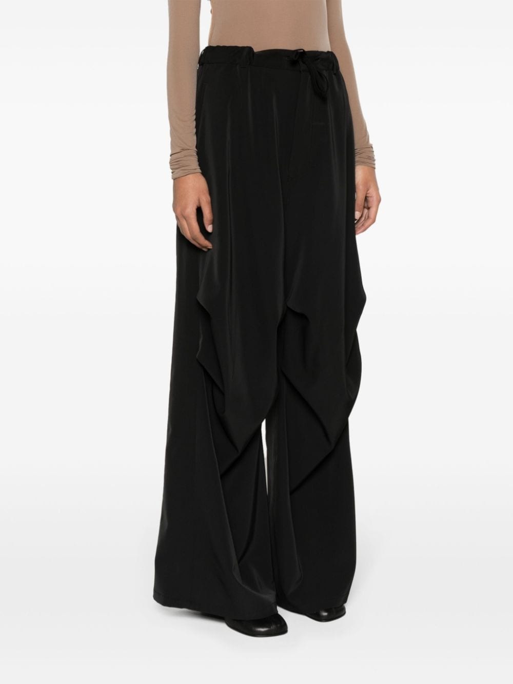 high-waist wide-leg trousers - 3