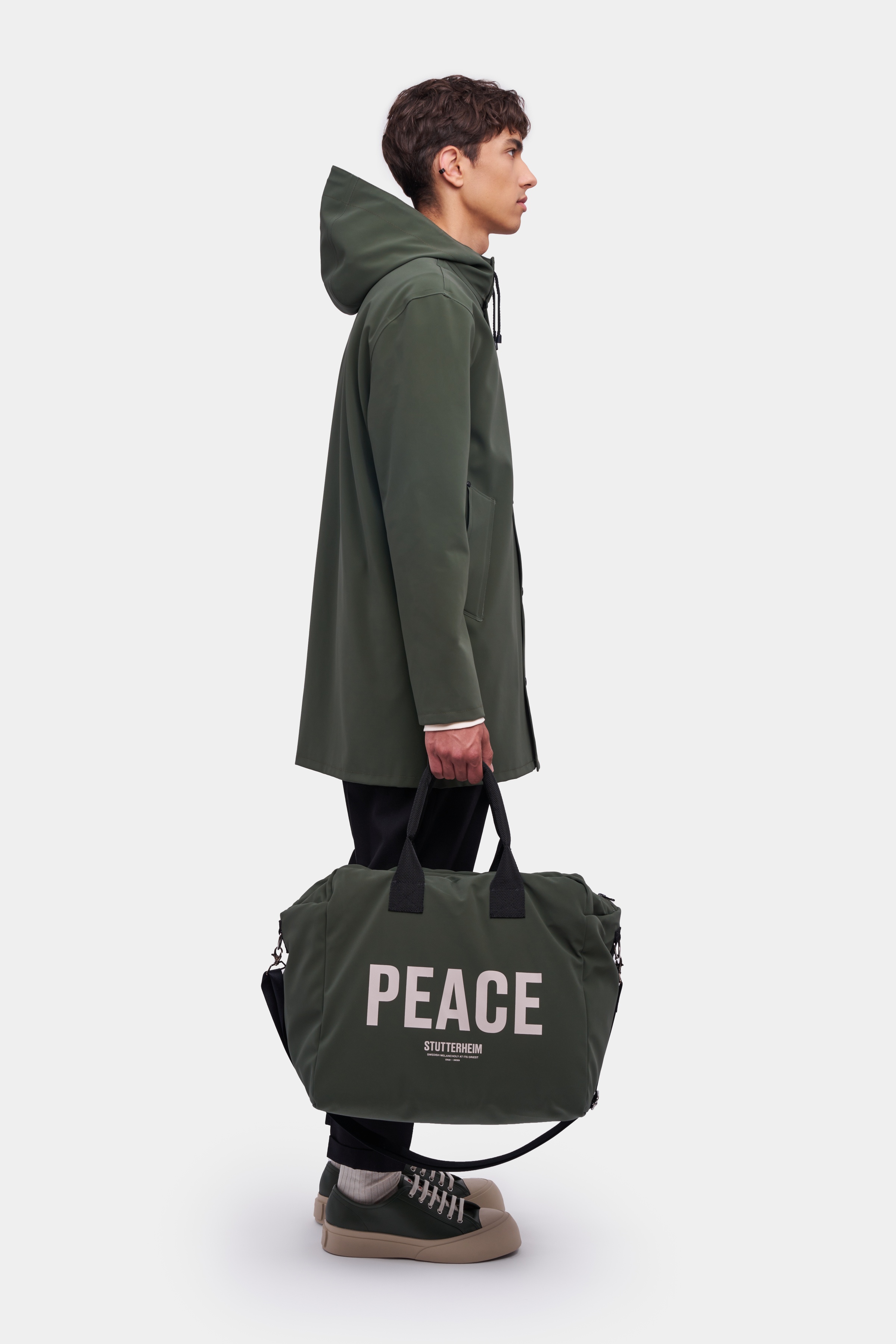 Stockholm Matte Raincoat Dark Green - 3