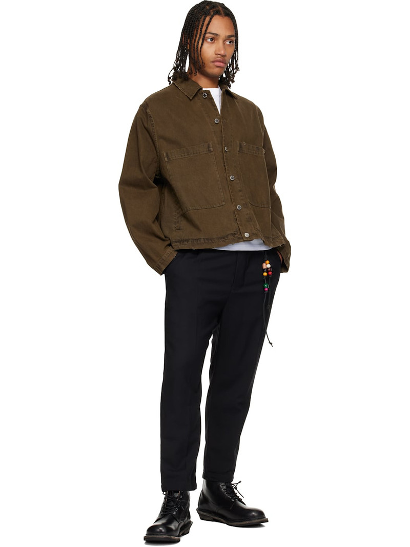 Song for the Mute Tan Box Denim Jacket outlook