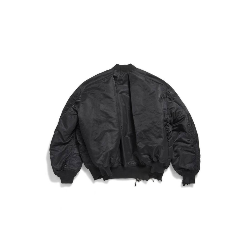 BALENCIAGA Double Sleeve Bomber in Black outlook