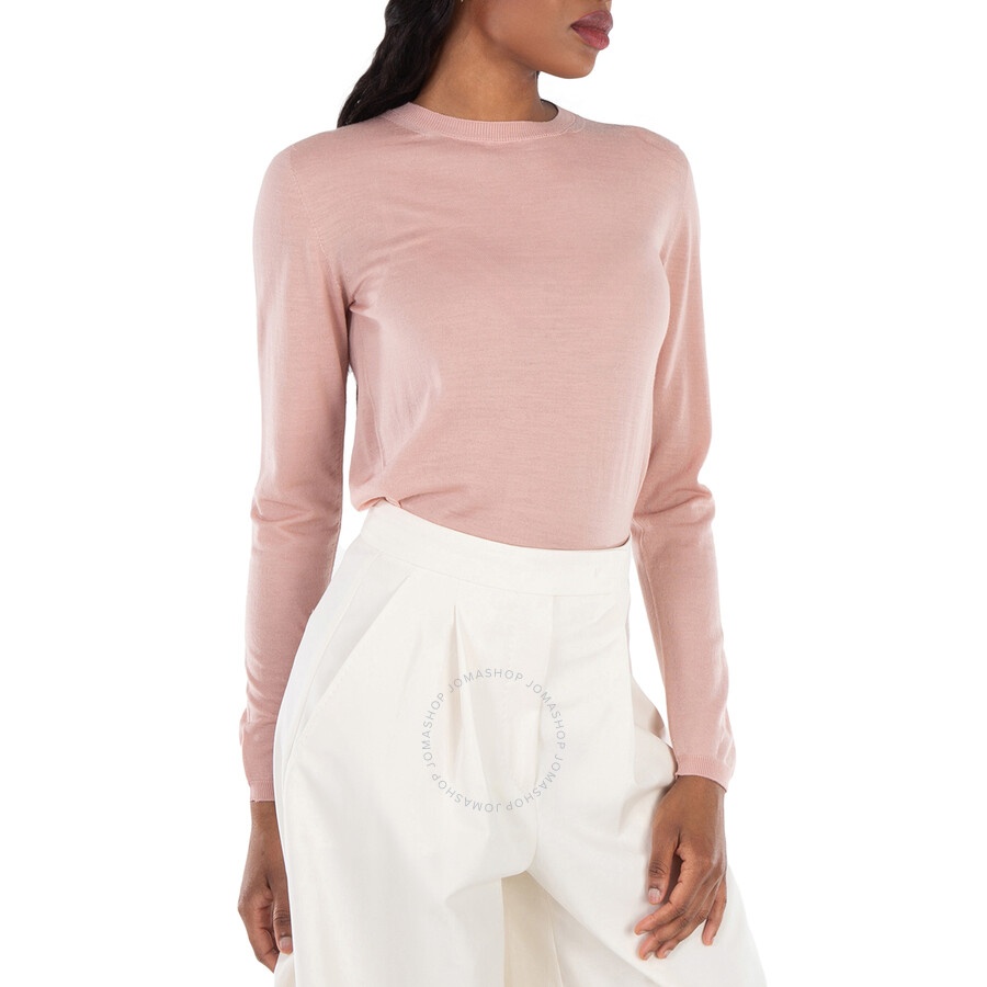 Max Mara Pink Pesco Wool Sweater, Size Medium - 2